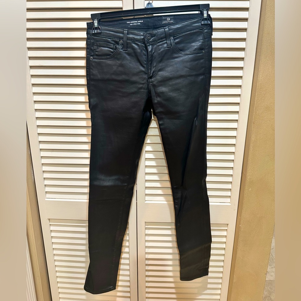 AG jeans Leather faux only  worn a couple times